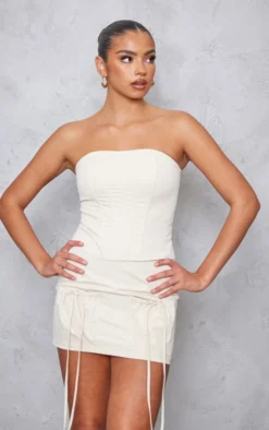 Cream Twill Pocket Front Micro Mini Skirt -Moden Vibe Sales Store 02f78a702bbe8220f8ff30bbf780092be95e6bac cnd3913 4