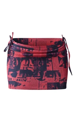 Red Newspaper Print Lace Up Side Micro Mini Skirt 11 Red Newspaper Print Lace Up Side Micro Mini Skirt -Moden Vibe Sales Store 06485202a38eaaceb38473b956ccad9e54f1512c cmy5268 6