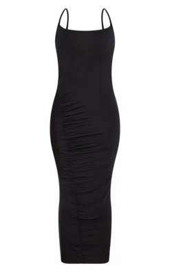 Black Slinky Ruched Side Halter Strap Midi Dress -Moden Vibe Sales Store 10e135df710fe13dab165d49f4a95c6f85a24a9a cnd5836 5