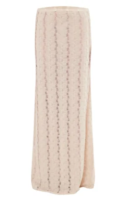 Beige Textured Jersey Straight Maxi Skirt -Moden Vibe Sales Store 1bd964d039e1a517ab5e5e89babc5b02956eacbe cne3942 5