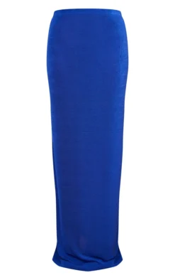 Bright Blue Acetate Slinky Low Rise Maxi Skirt -Moden Vibe Sales Store 1dee0172a366b19cf261999b4d486f2a6f67928c cna5563 5