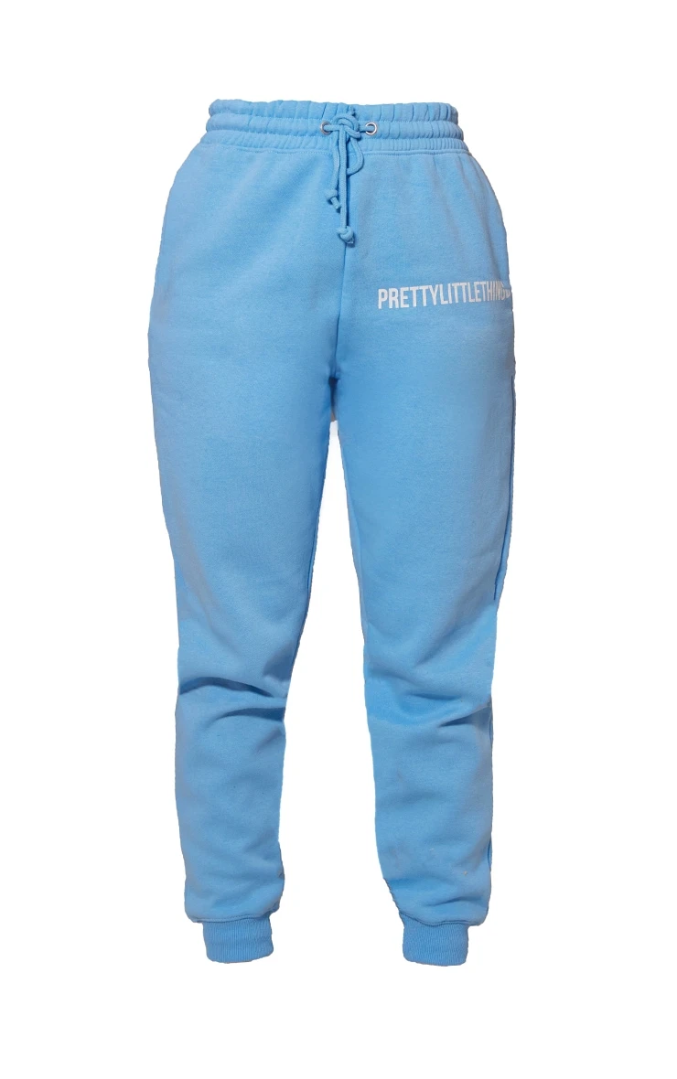 PRETTYLITTLETHING Logo Bright Blue High Waisted Joggers 5 PRETTYLITTLETHING Logo Bright Blue High Waisted Joggers - Image 5