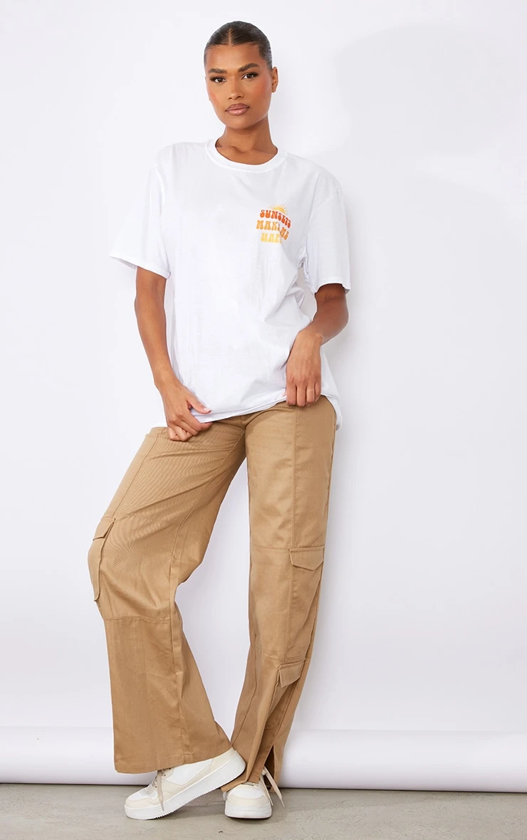 White Sunset Printed T Shirt 3 White Sunset Printed T Shirt - Image 3