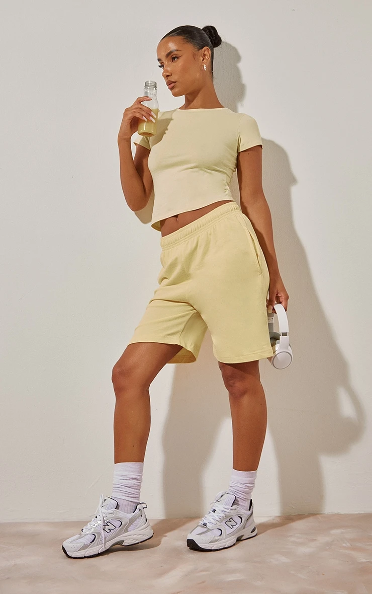 Lemon Basic Cotton Short Sleeve T Shirt 3 Lemon Basic Cotton Short Sleeve T Shirt - Image 3