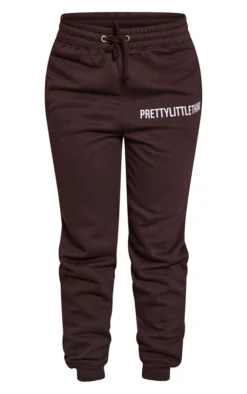 PRETTYLITTLETHING Logo Chocolate Brown High Waisted Cuffed Joggers -Moden Vibe Sales Store 2e0d6d4ad1aa93c8540fc88b4d695e7bc56acf31 cmt8533 5