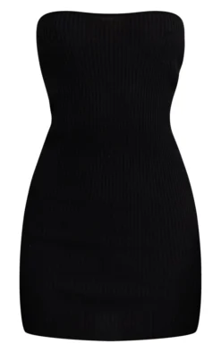 Black Rib Bandeau Mini Knitted Dress -Moden Vibe Sales Store 3233f17968ae7981e554528d52ca7319cb6a5e62 cnd2101 5