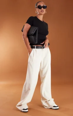 Basic Black Cotton Blend Fitted Crew Neck T Shirt -Moden Vibe Sales Store 34d78607acb4fbcb7448a70460a93d32ebc2b4cc cmp1945 3