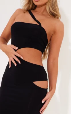 Black Slinky Strap Detail Multi Cut Out Midaxi Dress 8 Black Slinky Strap Detail Multi Cut Out Midaxi Dress -Moden Vibe Sales Store 38adc5d03e7730c53d1cc5d0b6253a4c69166d25 CND2283 4