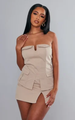 Stone Twill Split Hem Cargo Mini Skirt 9 Stone Twill Split Hem Cargo Mini Skirt -Moden Vibe Sales Store 47d05fe299c25bab9b35605c8b172d66709c3d0a cnc6600 4