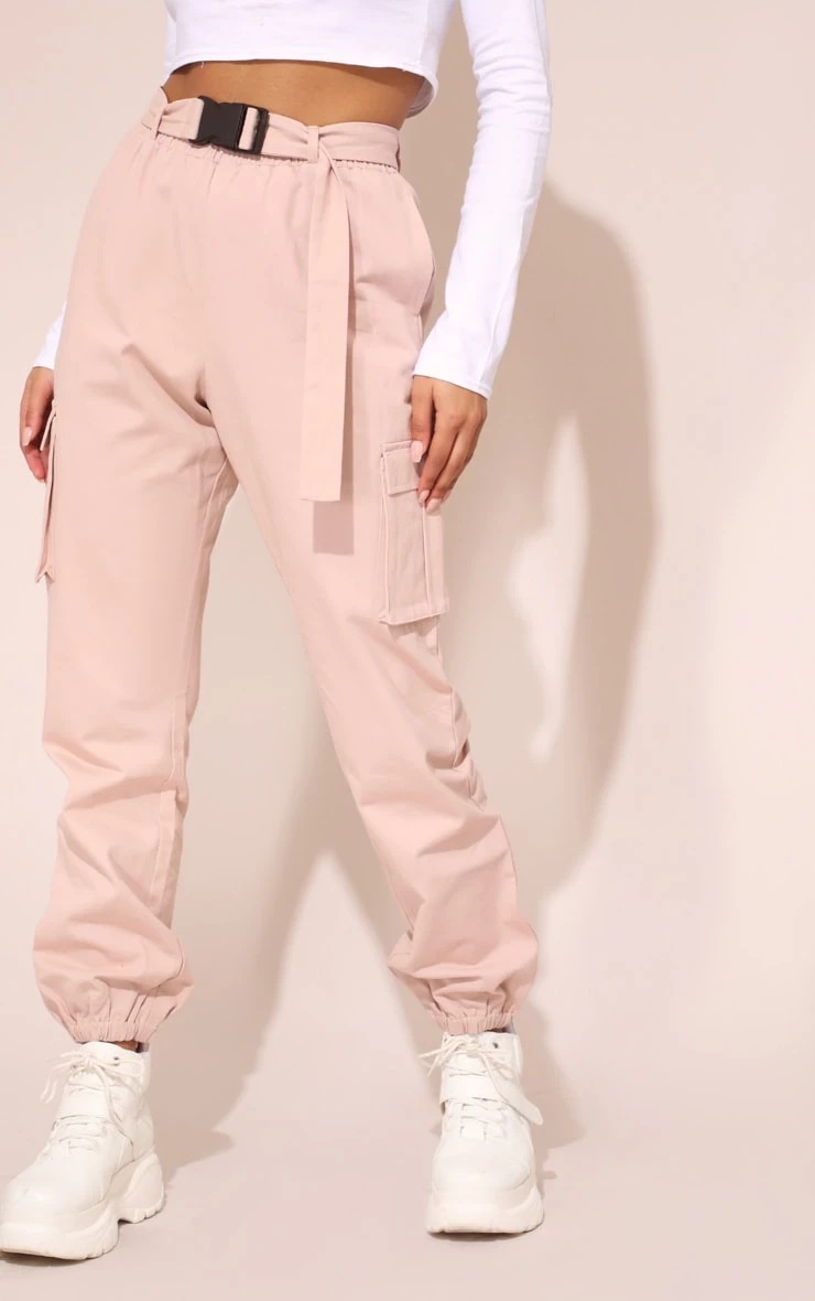 Nude Utility Belted Cargo Joggers 3 Nude Utility Belted Cargo Joggers - Image 3