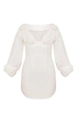 Stone Linen Look Underwired Shirt Dress -Moden Vibe Sales Store 4894365042ddb7e42ab20b4de683bcc330c3b4b7 cnd7676 5