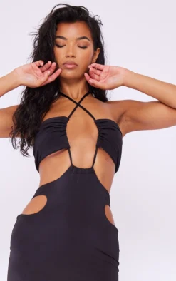 Black Slinky Multi Cut Out Cross Neck Midaxi Dress 7 Black Slinky Multi Cut Out Cross Neck Midaxi Dress -Moden Vibe Sales Store 49bc587640c9b8fcec86238d265f6e2302c6cec3 cnd5828 4