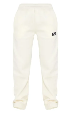 PRETTYLITTLETHING Logo Cream Badge Detail Straight Leg Joggers -Moden Vibe Sales Store 4ab8754cd63941b56d911845bce9e8a77cf0eeff cmv1198 5