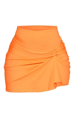 Orange Side Ruched Buckle Detail Mini Skirt -Moden Vibe Sales Store 4c6a6477ceadd6dc0088a9bdfc0ddb4eb2710566 cmy1179 6