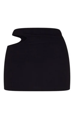 Black Crinkle Rib Cut Out Waist Mini Skirt -Moden Vibe Sales Store 4e4db2ffcd1b416958be692049248d9e35e1f390 cmz3353 6