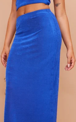 Bright Blue Acetate Slinky Low Rise Maxi Skirt -Moden Vibe Sales Store 54b161e7527a542d96ab7c61c3748089521d8bbb cna5563 4