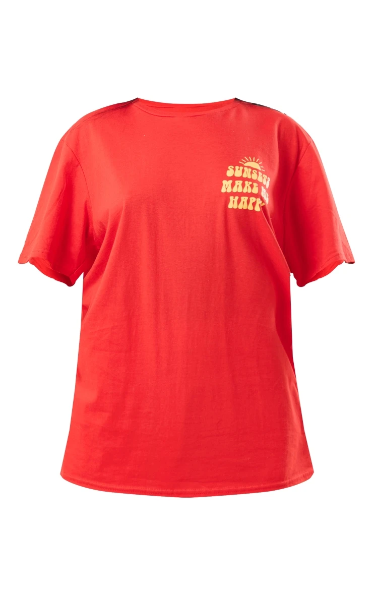 Red Sunset Printed T Shirt 5 Red Sunset Printed T Shirt - Image 5