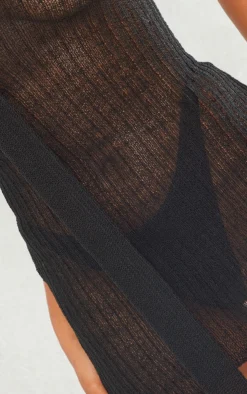 Black Fine Knit Scarf Detail Mini Dress -Moden Vibe Sales Store 5d8010d3ee6d3cdec64b86e2f229236f80d74a29 cne6263 4