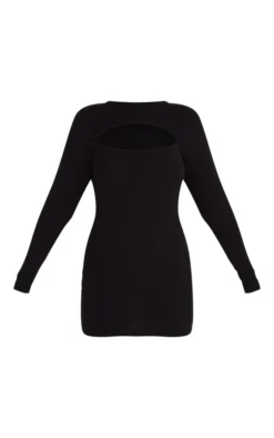 Black Rib Cut Out Detail Long Sleeve Bodycon Dress 9 Black Rib Cut Out Detail Long Sleeve Bodycon Dress -Moden Vibe Sales Store 6452e1765f3f7310ab73e23f8aa28bb6ecbd4480 cnc7081 5