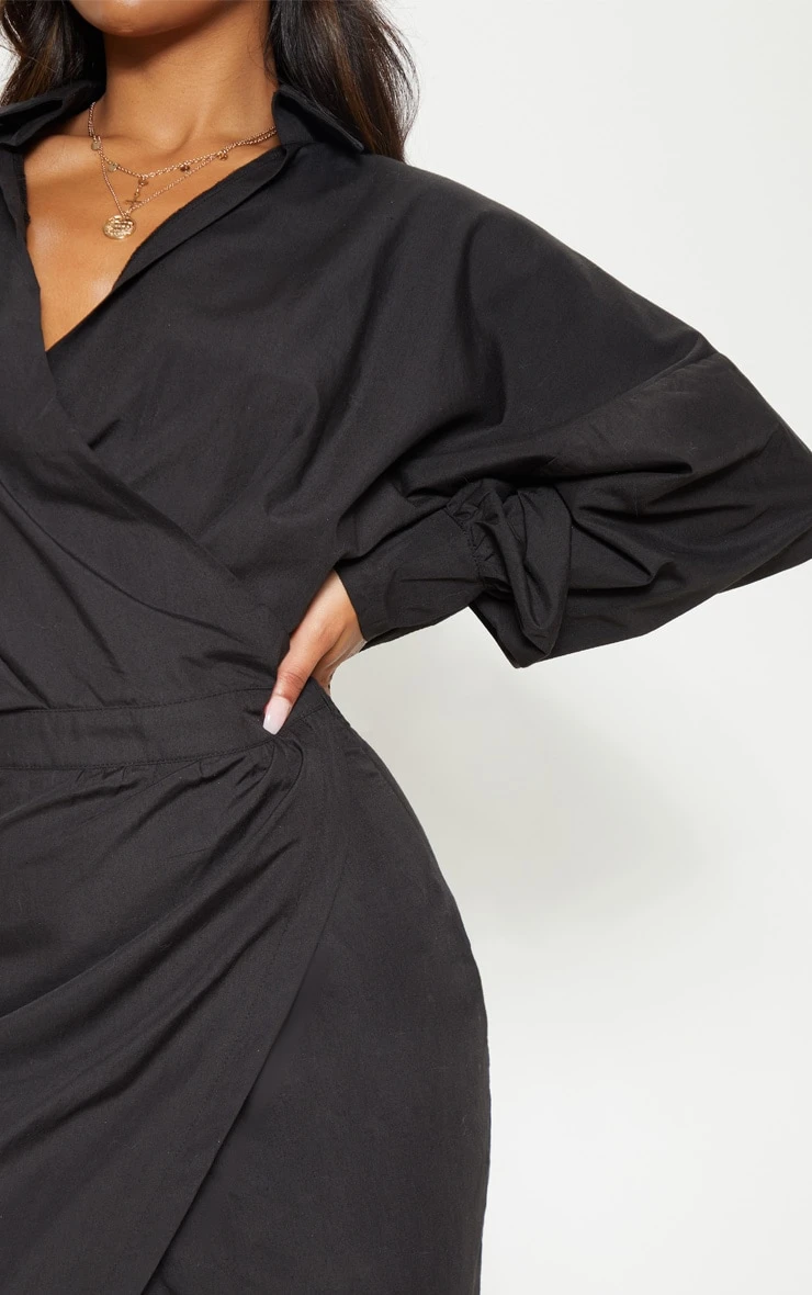 Black Midi Shirt Dress 5 Black Midi Shirt Dress - Image 5