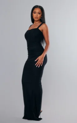 Black Mesh Strappy Ruched Waist Maxi Dress 7 Black Mesh Strappy Ruched Waist Maxi Dress -Moden Vibe Sales Store 72f7b8ce1319570a6be822f124e5720895d35157 cnc8419 3