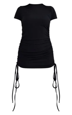 Black Thick Rib Ruched Side Cap Sleeve Bodycon Dress 9 Black Thick Rib Ruched Side Cap Sleeve Bodycon Dress -Moden Vibe Sales Store 73e27b46174177e6fbeafd5d0f8f9605116eff53 cnd8884 5