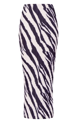 Black Zebra Print Plisse Maxi Skirt -Moden Vibe Sales Store 7fa1f116abcea1cf6034f2924b67087e895e6c2d cna2213 5