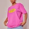 Pink Cali Babe Printed Washed T Shirt