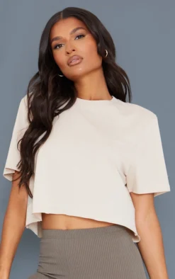 Cotton Sand Oversized Crop T-shirt -Moden Vibe Sales Store 82ebed61da8529407397f1c33401388623d34b58 cms8191 4