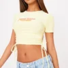 Lemon San Diego Ruched Side T Shirt