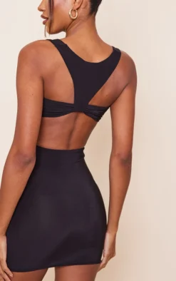 Black Slinky Cut Out Back Racer Detail Bodycon Dress -Moden Vibe Sales Store 8c549f2ba3751ad05ed57f2fb5667b793cc524ee cnd7712 4