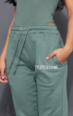 PRETTYLITTLETHING Logo Sea Green High Waisted Cuffed Joggers -Moden Vibe Sales Store 925e84761eb8211f964ba1f38b5aa3eeb9c77c00 cnc0627 4