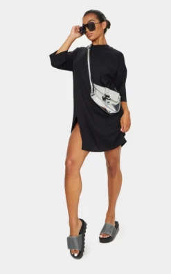 Black Split Oversized Boyfriend T Shirt Dress -Moden Vibe Sales Store 9265a75eaaffc6eb1db8f4f9a4806b86cf02f49b cmm8913 3
