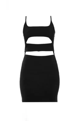 Black Stretch Woven Strappy Cut Out Bodycon Dress -Moden Vibe Sales Store 96fa239587b98c5997c8a740745e94c5e7c63cac cnd6105 5