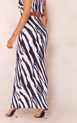 Black Zebra Print Plisse Maxi Skirt -Moden Vibe Sales Store 9ce9b88033f57ce158213eab5429d5d9f43bbb21 cna2213 3