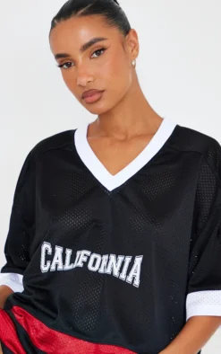 Black California Short Sleeve Mesh T-Shirt -Moden Vibe Sales Store 9f962bfb68b31020ae91e0378fff834d632c2ade cne2043 4