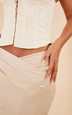 Champagne Satin Cowl Front Maxi Skirt -Moden Vibe Sales Store a3b9bda102e882cec88a2cead2599d3c0d2c5896 cnd3770 4