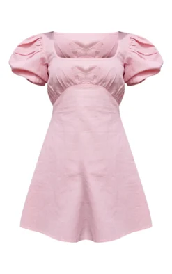Candy Pink Puff Sleeve Square Neck Smock Dress -Moden Vibe Sales Store ac2e8132d59ee0d8ac1afc71da83b962b5a47d3a cnd8935 5