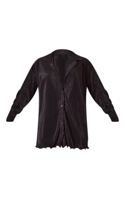 Black Plisse Frill Hem Shirt Dress 9 Black Plisse Frill Hem Shirt Dress -Moden Vibe Sales Store b0fa620af1ebf30b5936e365dc40ff9b0721829a cmy2177 6