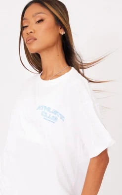 White Athletic Club Puff Print T Shirt -Moden Vibe Sales Store b520a67fd16d60ccc79e62f5d85bbaee6bfced51 cne9058 4