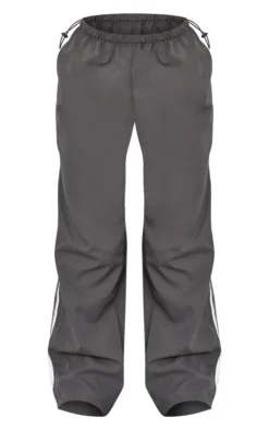 Charcoal Grey Toggle Waist Side Stripe Low Rise Track Pants -Moden Vibe Sales Store b889ae3fd563f2f59c5f0365eb90bb0ff4d559b4 cnc6750 5