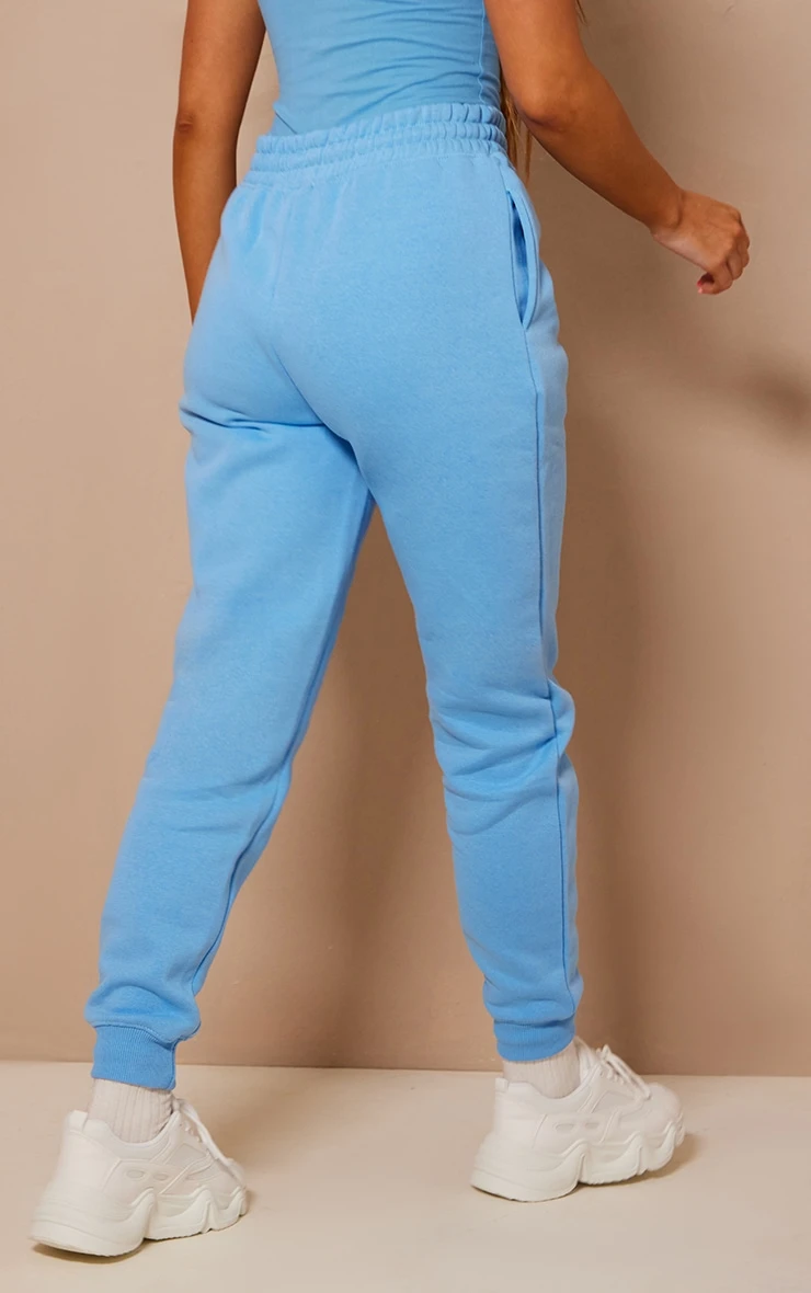 PRETTYLITTLETHING Logo Bright Blue High Waisted Joggers 3 PRETTYLITTLETHING Logo Bright Blue High Waisted Joggers - Image 3