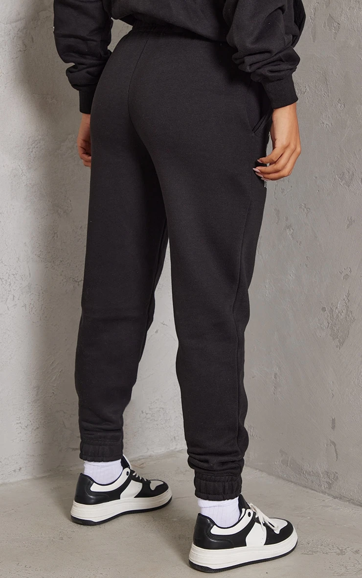 PRETTYLITTLETHING Logo Black Slogan Print Joggers 3 PRETTYLITTLETHING Logo Black Slogan Print Joggers - Image 3