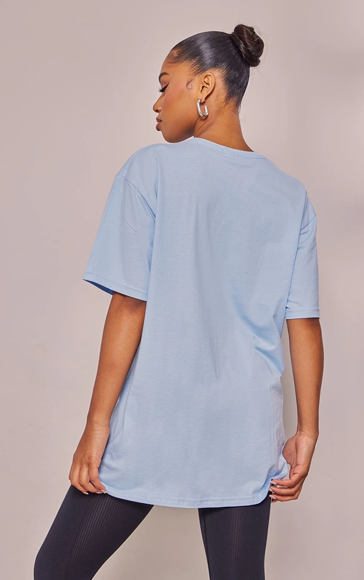 Baby Blue County Tennis Print T Shirt 2 Baby Blue County Tennis Print T Shirt - Image 2