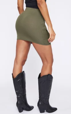Khaki Jersey Cargo Pocket Detail Mini Skirt -Moden Vibe Sales Store d725ee2c95ebf88f3ddde8cc12b7393c946a3f87 cne3946 3