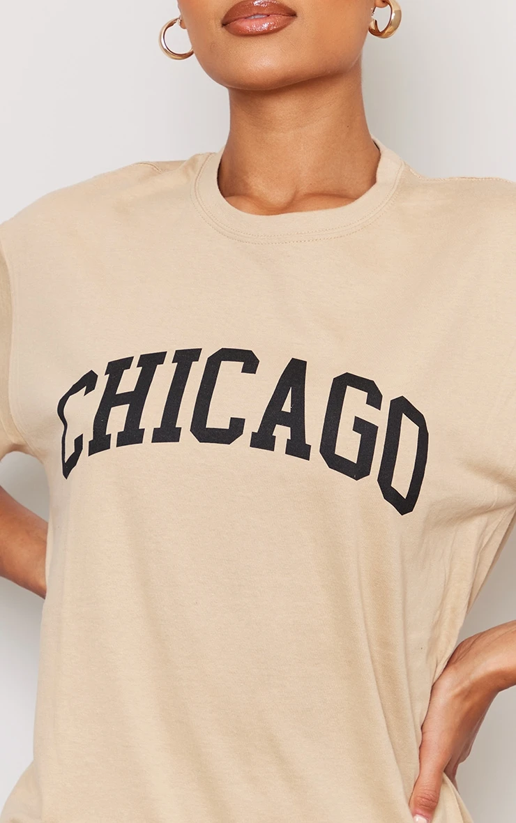 Stone Chicago Print T Shirt 4 Stone Chicago Print T Shirt - Image 4