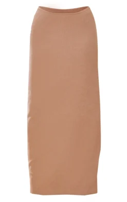 Taupe Crinkle Rib Curved Waist Maxi Skirt -Moden Vibe Sales Store dde8a7e49d96b22ff574a60c17e51e3364bcb491 cne3929 5