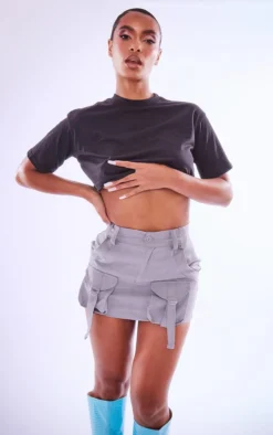 Charcoal Cargo Pocket Detail Micro Mini Skirt -Moden Vibe Sales Store e4bfbf585e7e4b3d4acf9099c8539b64c843aa8c cmz9295 4