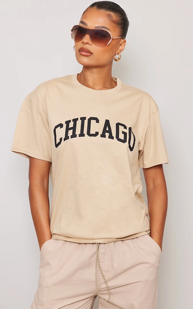 Stone Chicago Print T Shirt 1 Stone Chicago Print T Shirt