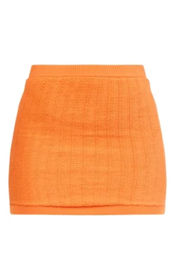 Bright Orange Soft Knit Pattern Mini Skirt -Moden Vibe Sales Store eb4f2e658aafcc89a3c9500dbcf8b9703e2f895b cnd6866 6